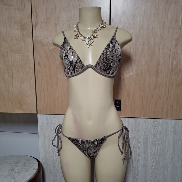 Other - Snake Print Bikini Set